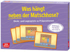Denk und Legespiel Was hängt neben der Matschhose?