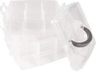 folia Sortierbox transparent mit bis zu 18 Fächern
