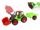 LENA® GIGA TRUCKS Traktor mit Frontlader & Anhänger