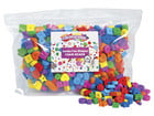 Jumbo Moosgummi Fädelperlen 500 Stück