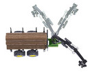 Siku John Deere mit Forstanhänger 1:50