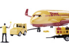 Siku DHL Frachtflugzeug mit Zubehör