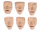 Gesichtsteile 6 Stück für HLW Trainingsmodell Little Anne QCPR
