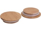 Holzdeckel mit Gummidichtung 12 Stück