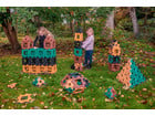 POLYDRON Giant Konstruktions Set natur 160 teilig
