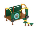 Eingangswagen Waggon Grüner Zug