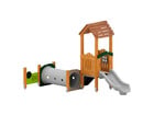 Spielturm mit Tunnel und Rutsche Massivholz