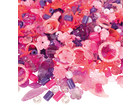 Kunststoff & Motivperlen Mix Rosa Pink & Lila 1000 Stück