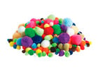 Mega Pompons Mix flauschig & bunt 1200 Stück