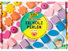 folia Holzperlen XXL Basic shapes 68 teilig