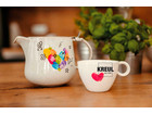 KREUL MUCKI Porzellanfreunde Set mit Porzellan Fingerfarben + Marker