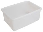 Betzold Aufbewahrungsbox 16 x 39 5 x 27 5 cm weiß transparent ohne Deckel
