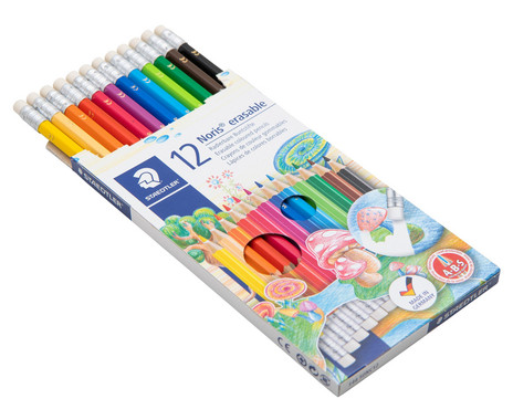 KEYROAD Wonder Series Radiergummi – 36 Bunte Stück Im Display – Für Bleistift & Buntstift – Ideal Für Schule & Büro