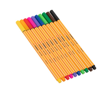 Fineliner - STABILO point 88 - 10er Pack - grün - günstig online einkaufen