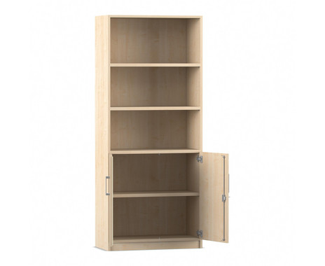 Flexeo® Kombi Schrank 5 Fächer unten Drehtüren = 5 Ordnerhöhen