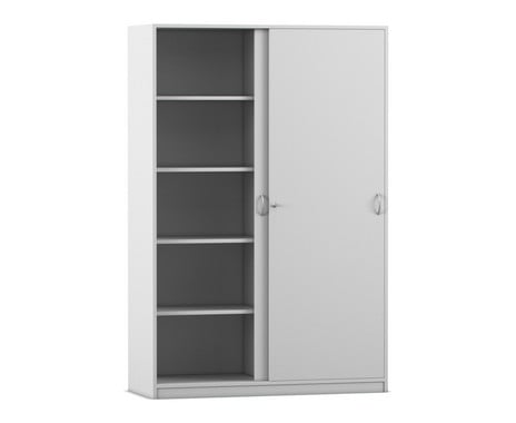 Meroni ME2667 Schrank Schloss – Sockel-Schiebeschrank Kolbenschloss, Silber, Inkl. 2 Schlüssel Meroni 2667 Silber