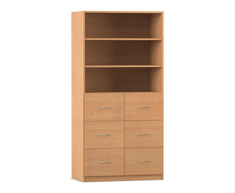Flexeo® Schrank, 6 große Schubladen, 3 Fächer