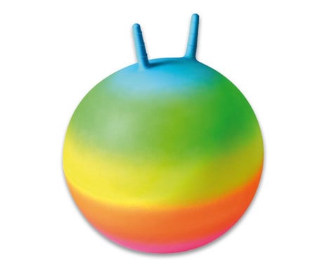 AOUZOVLI Leuchtball Kinder – Regenbogen-Fußball, Leuchtender Bouncy Ball, Mehrfarbig, Für Drinnen & Draußen (Durchmesser 22 Cm)