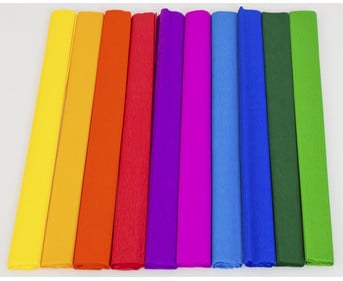 Krepppapier Rollen 10 Stück