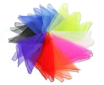 Betzold Sport Chiffon Tücher in 10 Farben 10 Stück