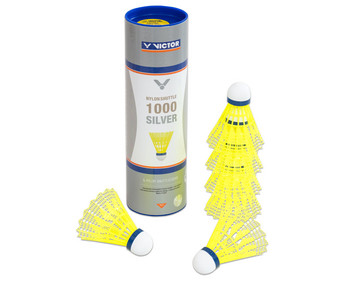 6 gelbe Badminton Bälle