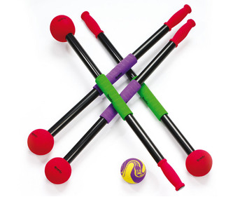 4er Set Rollbrett Paddel mit Ball