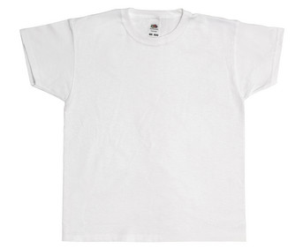 Fruit of the Loom weiße Kinder T Shirts zum Bemalen