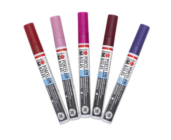 Marabu Porzellan & Glas Malstifte 5er Set