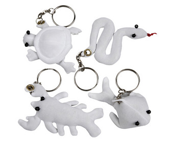 Schlüsselanhänger Sandtiere 8er Set