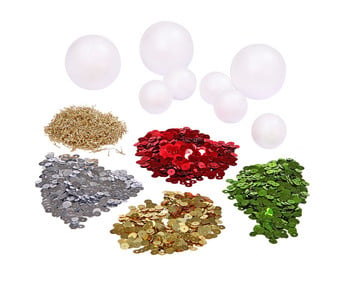 Betzold Pailletten Weihnachtskugel Set