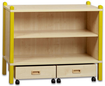 Pracktik Highboardregalsystem inkl 2 Rollkästen