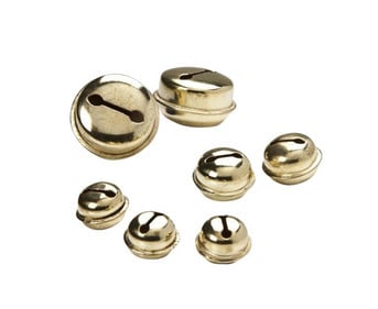 Messingschellen Sortiment gold 100 Stk