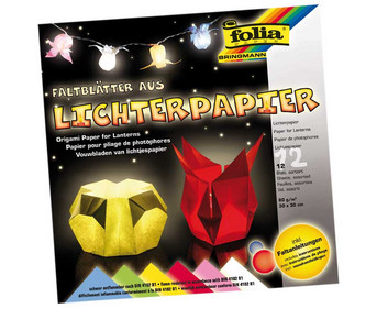 Lichterpapier 12 Bögen in 6 Farben