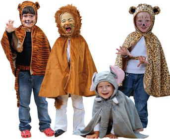 Betzold Kinder Kostüme Wilde Tiere 4 tlg