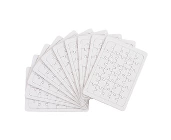 10 Puzzle mit Rahmen blanko