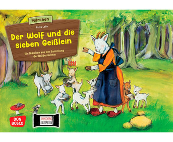 Kamishibai Bildkarten Der Wolf und die sieben Geißlein
