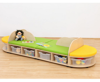 Betzold Maddox Sitzkombination 4 Sitzbank oval ohne Boxen