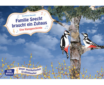 Familie Specht braucht ein Zuhaus Kamishibai Bildkartenset