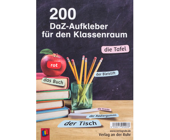 200 DaZ Aufkleber für den Klassenraum