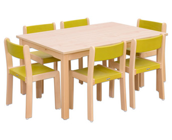 Betzold Möbel Set Ortho Sitzhöhe 42 cm Tischhöhe 70 cm Ahorn