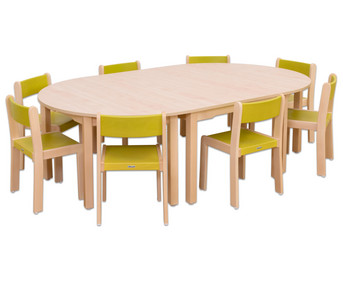 Betzold Möbel Set Karima Sitzhöhe 38 cm Tischhöhe 64 cm Ahorn