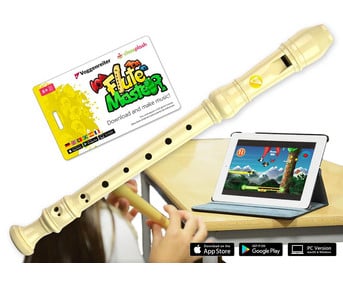 Flute Master App mit Blockflöte