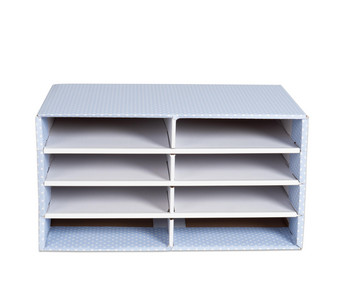 Schreibtisch Organizer aus Karton 8 Fächer