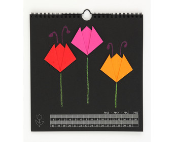 folia Bastelkalender quadratisch blanko 3 Stück