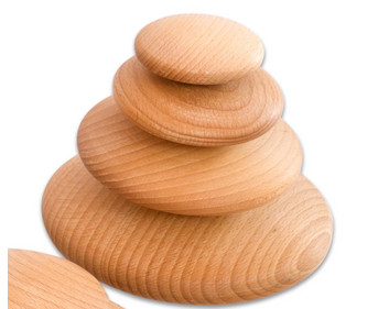 Ein Holz Kieselstein Für Punkt Mandala   3" Rohling Rundes Holz Spinn DIY Spielzeug   Schweiz