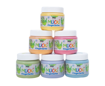 MUCKI Fingerfarben 6er Set