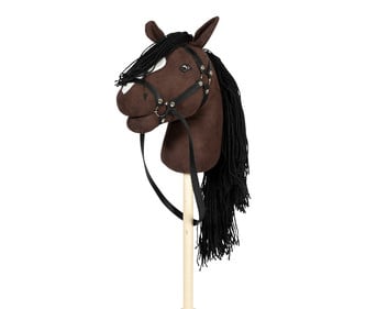 Steckenpferd Hobby Horsing mit offenem Maul