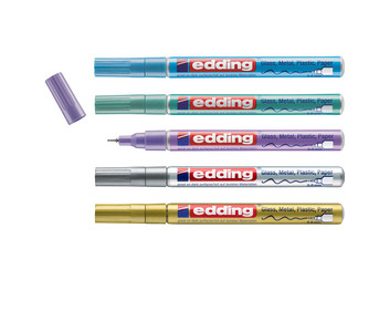 edding Glanzlack Marker 5er Set