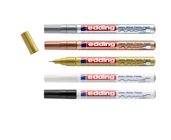 edding Glanzlack Marker 5er Set