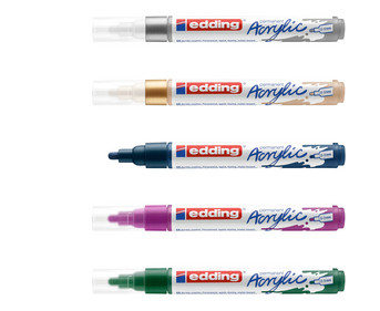 edding 5100 Acrylmarker medium 5er Set